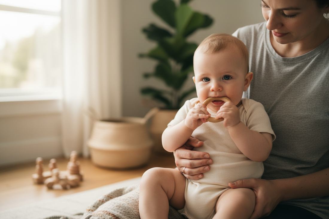 Développement de bébé à 4 mois