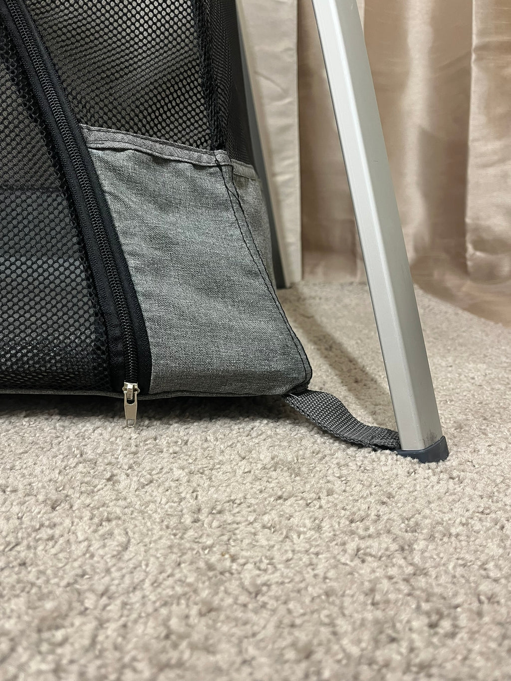 Lit parapluie Lightbed+ vertbaudet gris chiné – très bon état