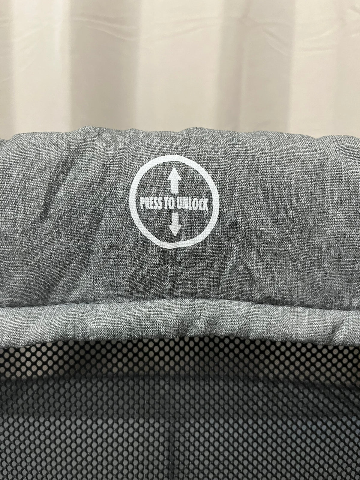 Lit parapluie Lightbed+ vertbaudet gris chiné – très bon état