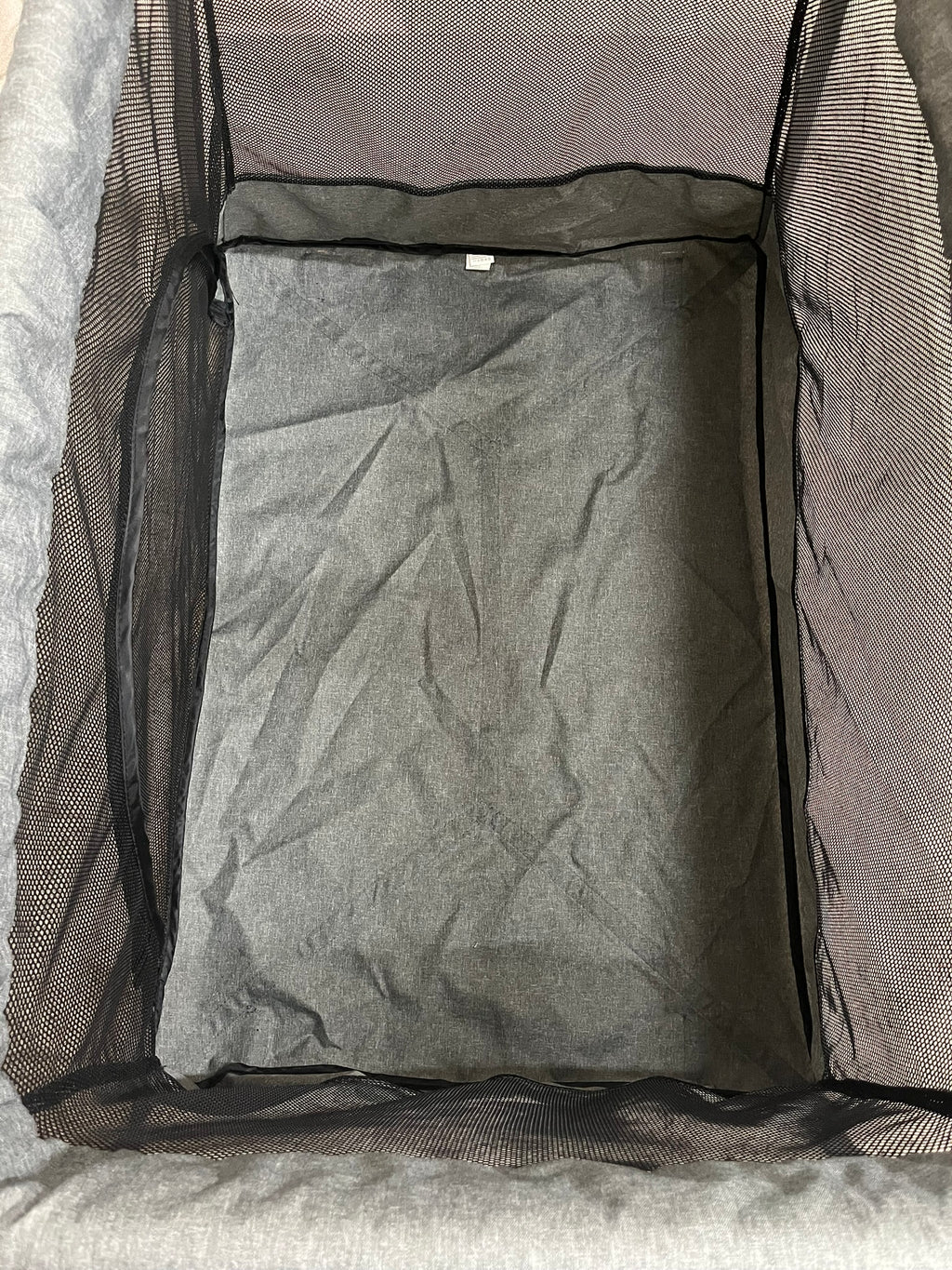 Lit parapluie Lightbed+ vertbaudet gris chiné – très bon état