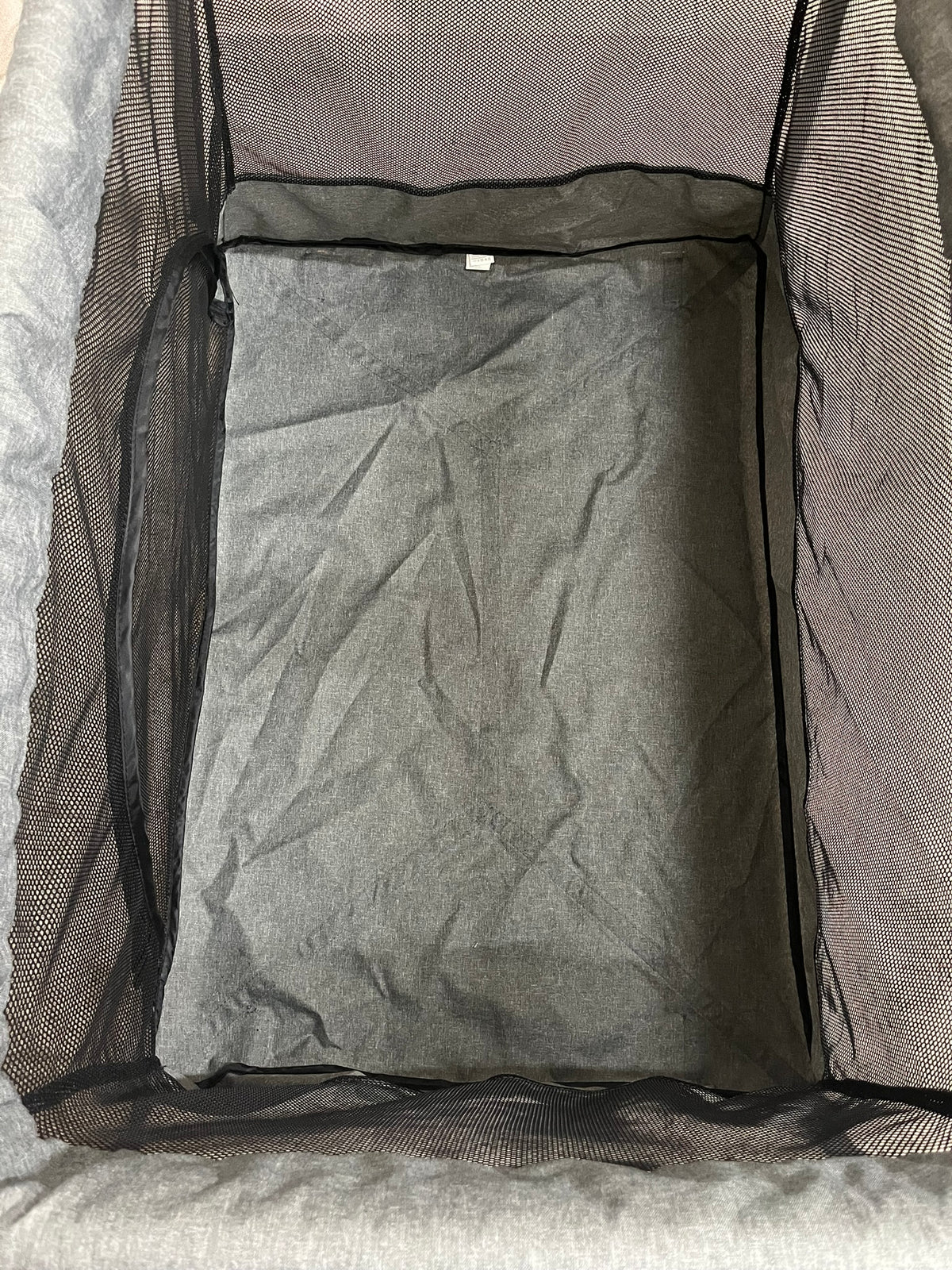 Lit parapluie Lightbed+ vertbaudet gris chiné – très bon état
