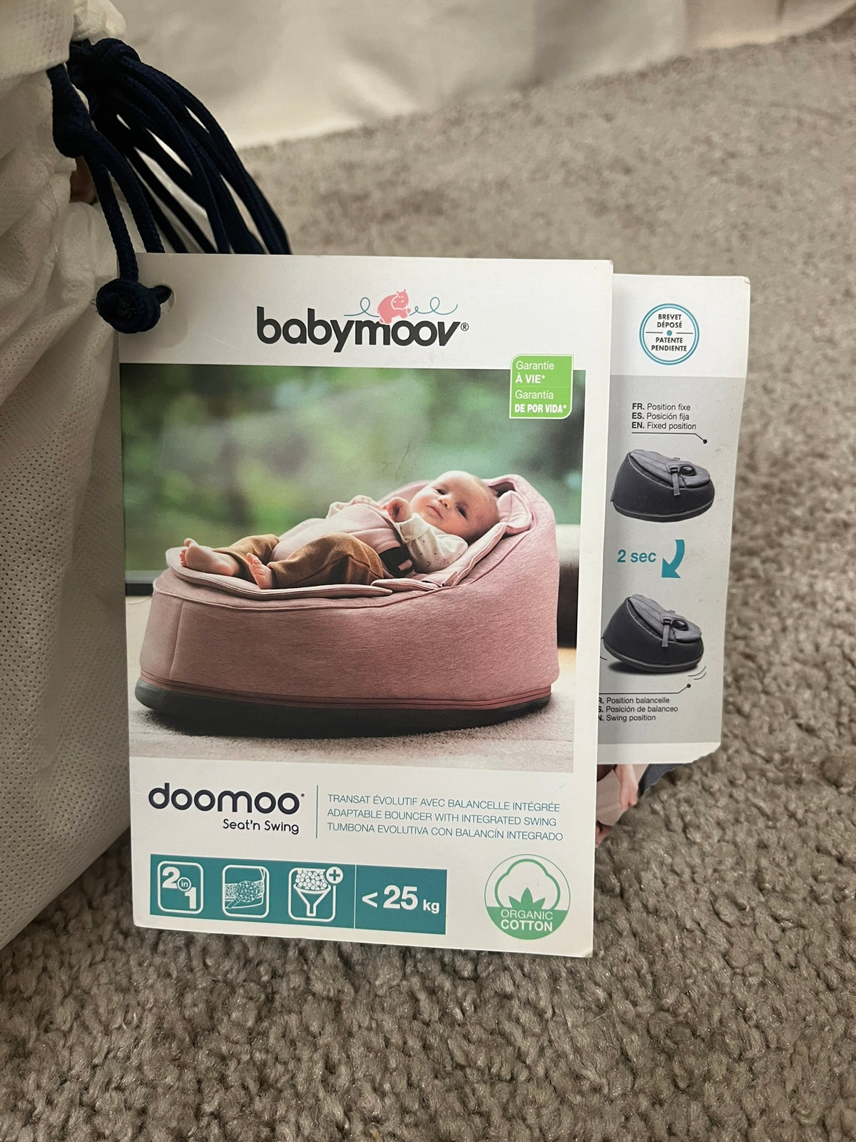 Doomoo Seat’n Swing Rose – bon état